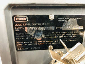 Fisher L2 Liquid Level controller, 2", 1/4" port connections