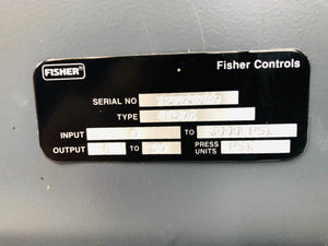 Fisher 4150K Pressure Controller, 0-30Psi Output, 0-3000 psi Range