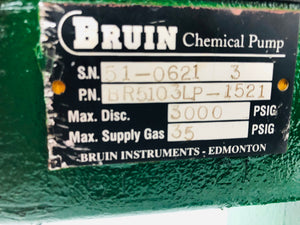 Bruin 5100 Chemical Injection Pump, 3/8" Head, Buna/Buna, Micro Conv.